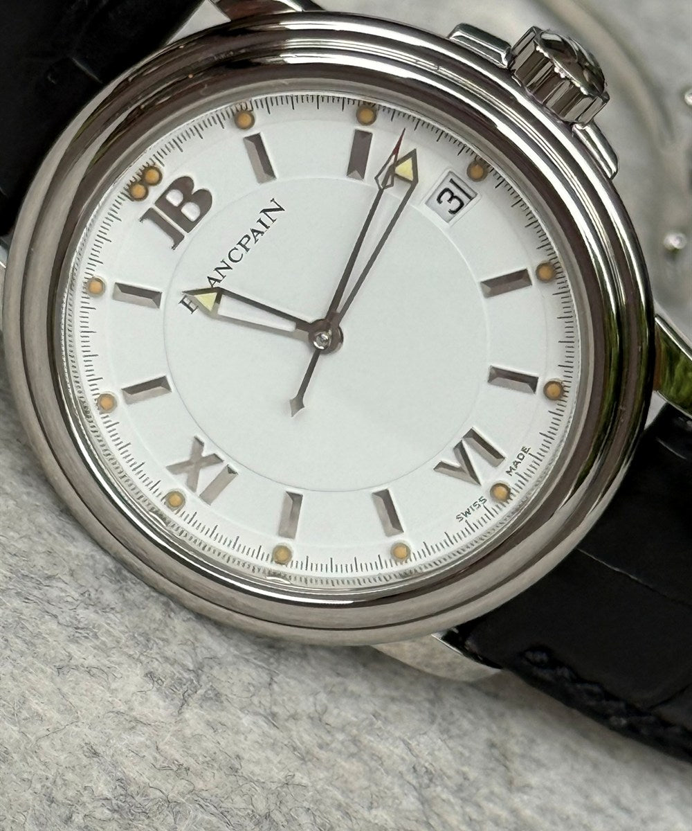Blancpain Léman Ultra Slim - 2100.1127.53 - 38 mm - Weiß