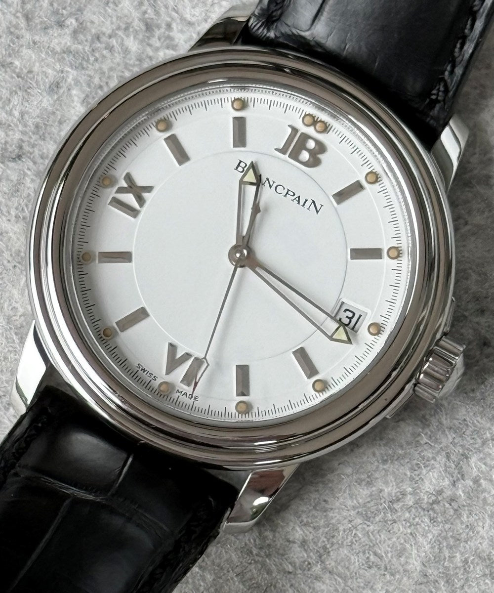 Blancpain Léman Ultra Slim - 2100.1127.53 - 38 mm - Weiß
