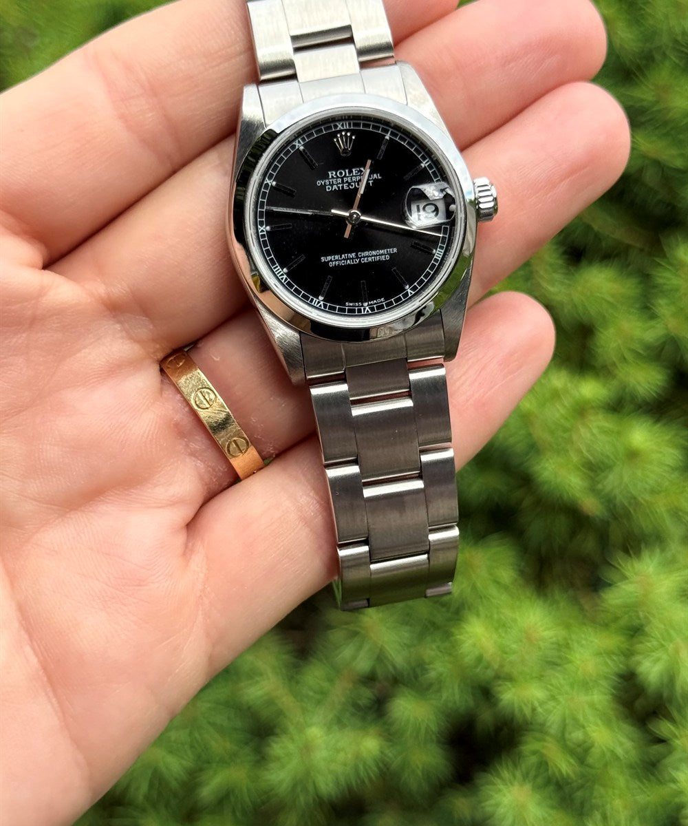 Rolex Datejust 31 - 68240 - 31 mm - Schwarz