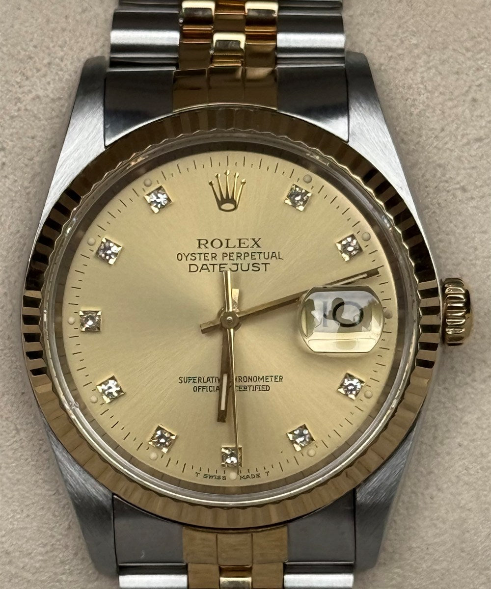 Rolex Datejust 36 - 16233 - 36 mm - Champagnerfarben