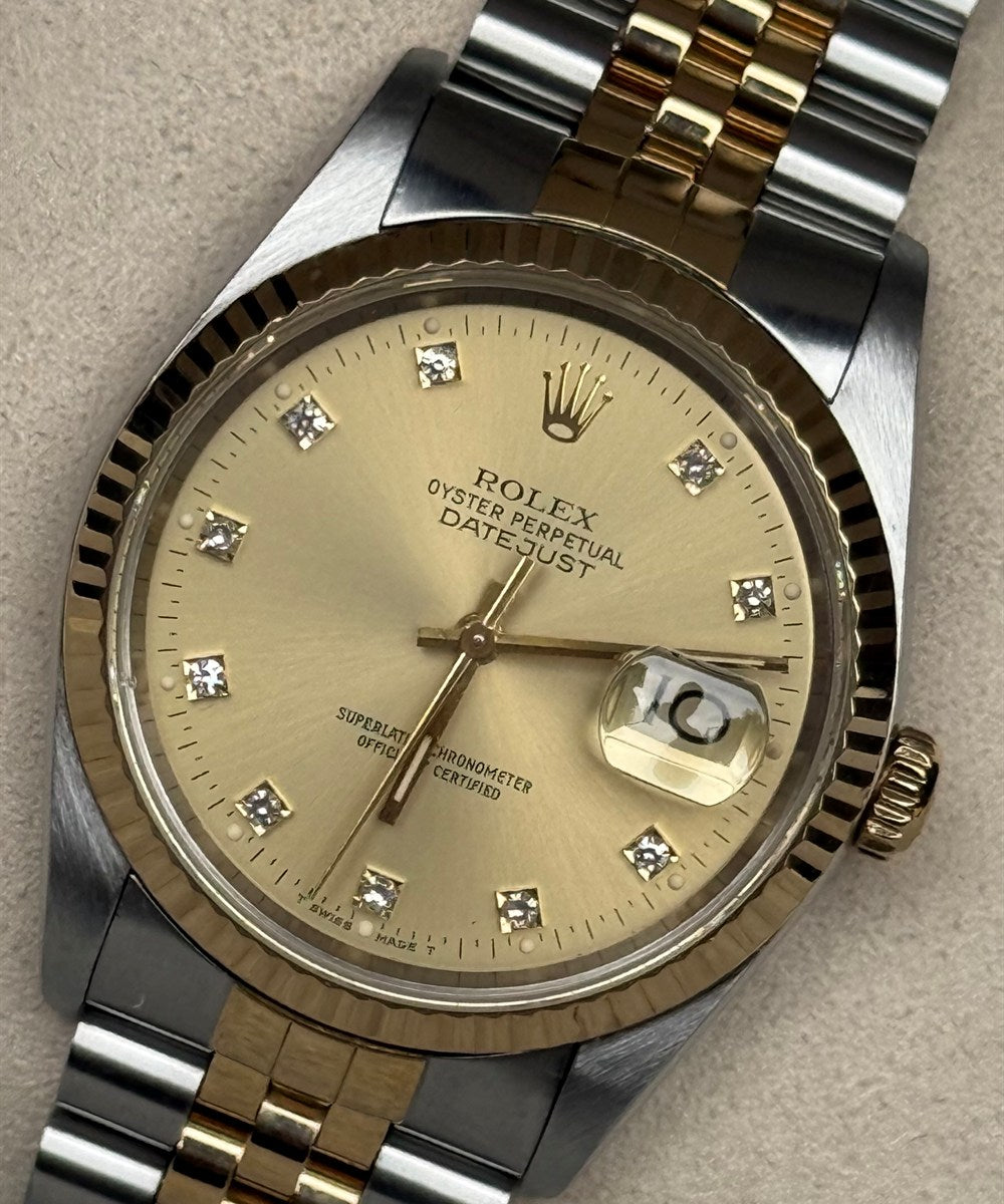 Rolex Datejust 36 - 16233 - 36 mm - Champagnerfarben