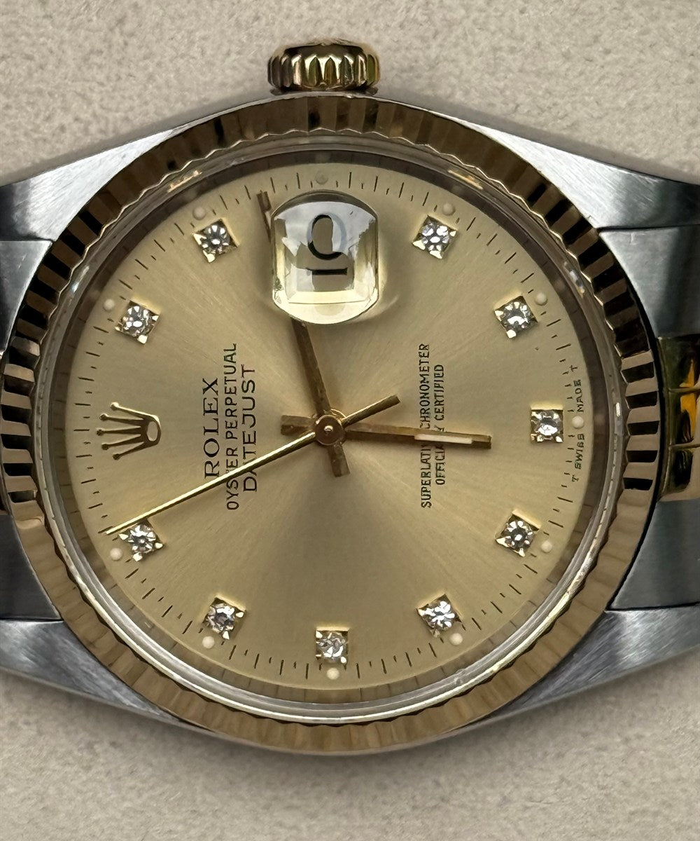 Rolex Datejust 36 - 16233 - 36 mm - Champagnerfarben