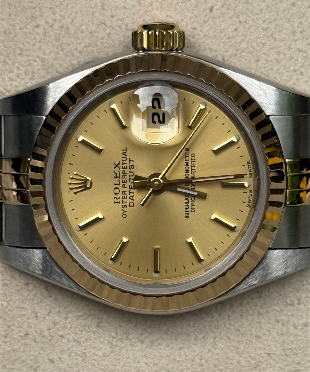 Rolex Lady-Datejust - 79173 - 26 mm - Champagnerfarben