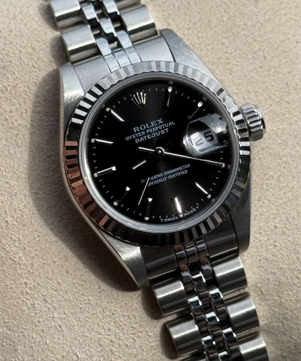 Rolex Lady-Datejust - 69174 - 26 mm - Schwarz