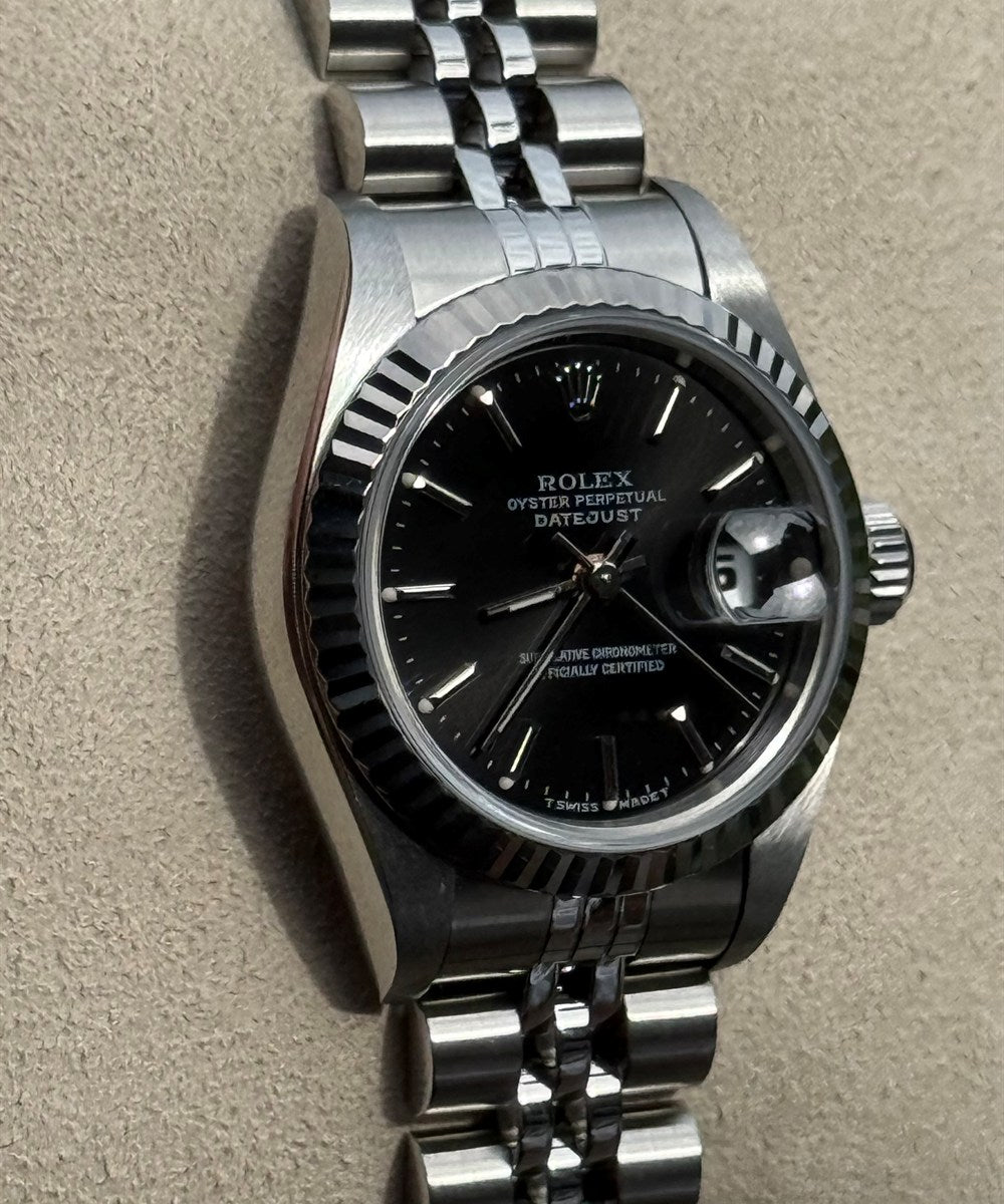 Rolex Lady-Datejust - 69174 - 26 mm - Schwarz