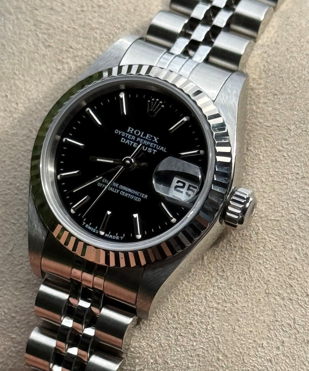 Rolex Lady-Datejust - 69174 - 26 mm - Schwarz