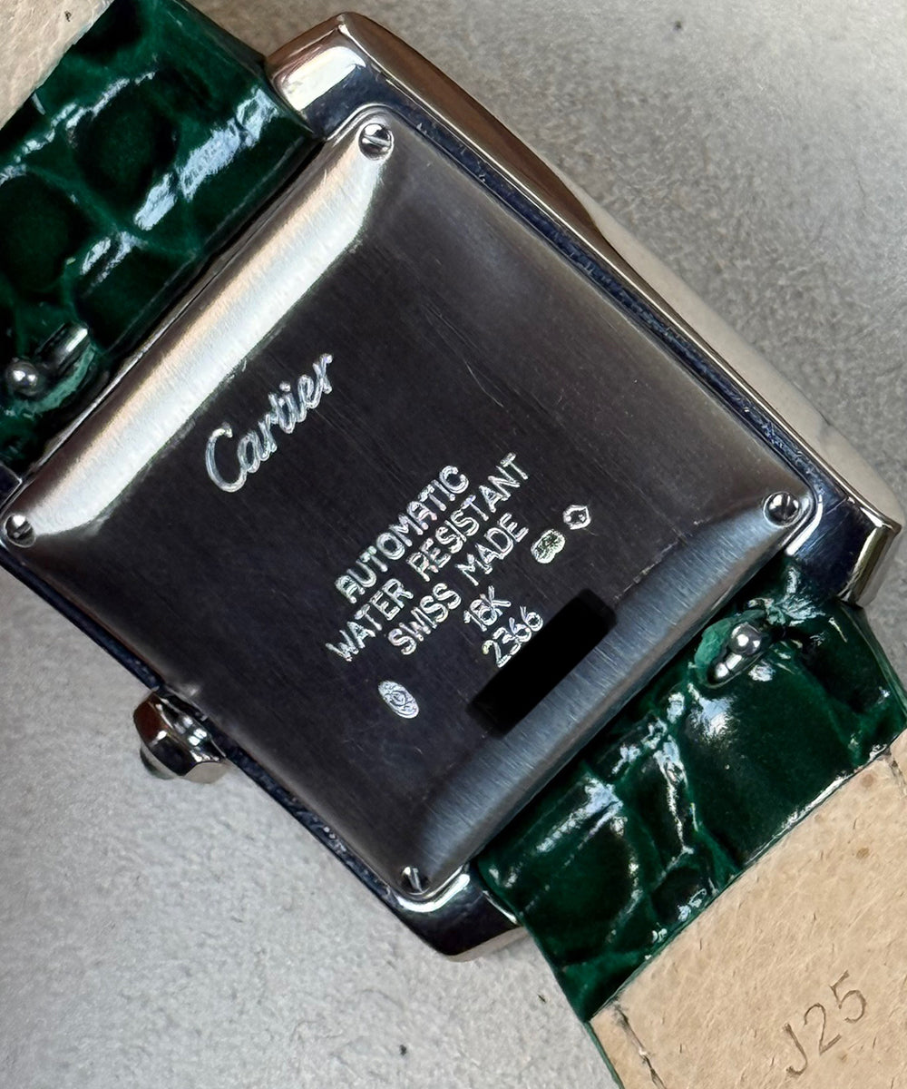 Cartier Tank Française - 18k Top Condition 18kt White gold case + buckle