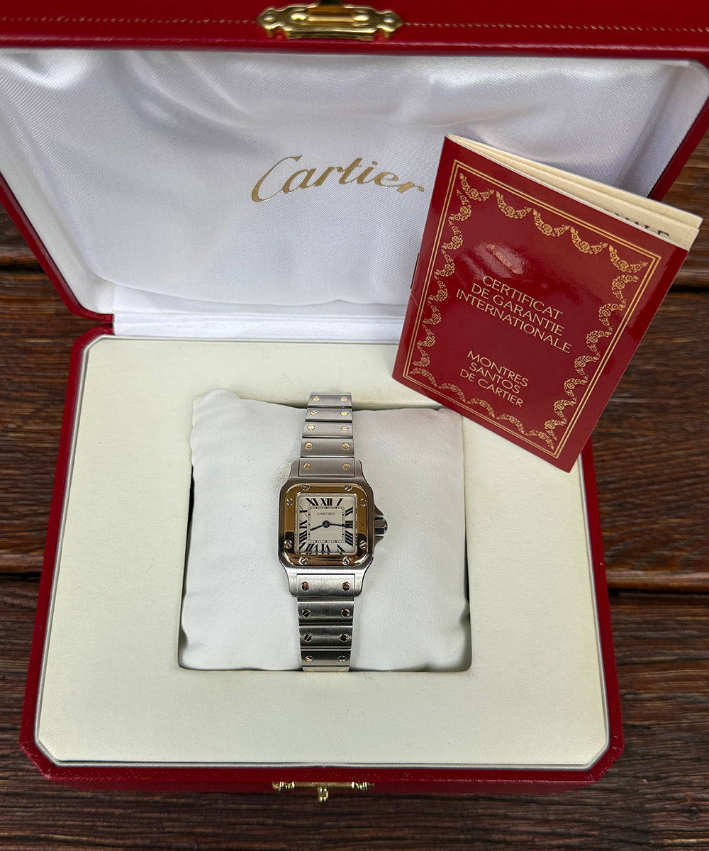 Cartier Santos Galbée - 1567 - Fullset Box + papers - excellent condition
