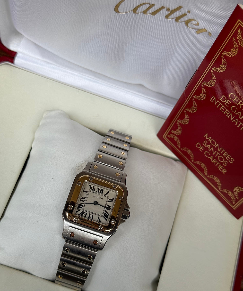 Cartier Santos Galbée - 1567 - Fullset Box + papers - excellent condition