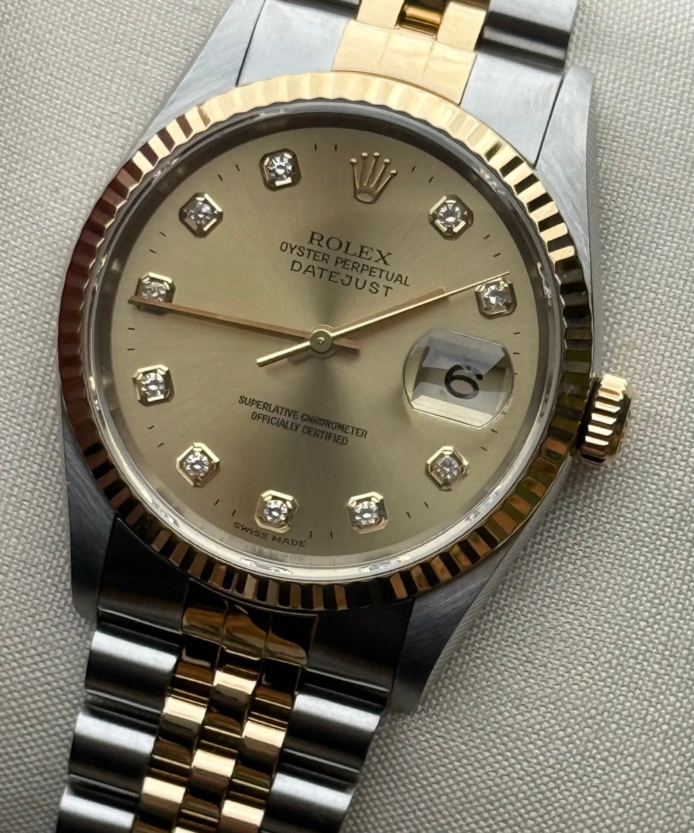 Rolex Datejust 36 16233 - Big Diamond dial Top Condition
