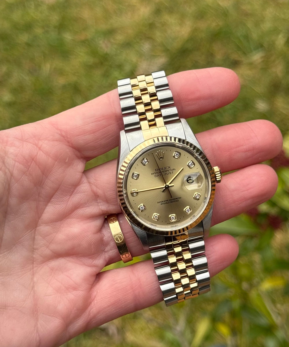 Rolex Datejust 36 16233 - Big Diamond dial Top Condition