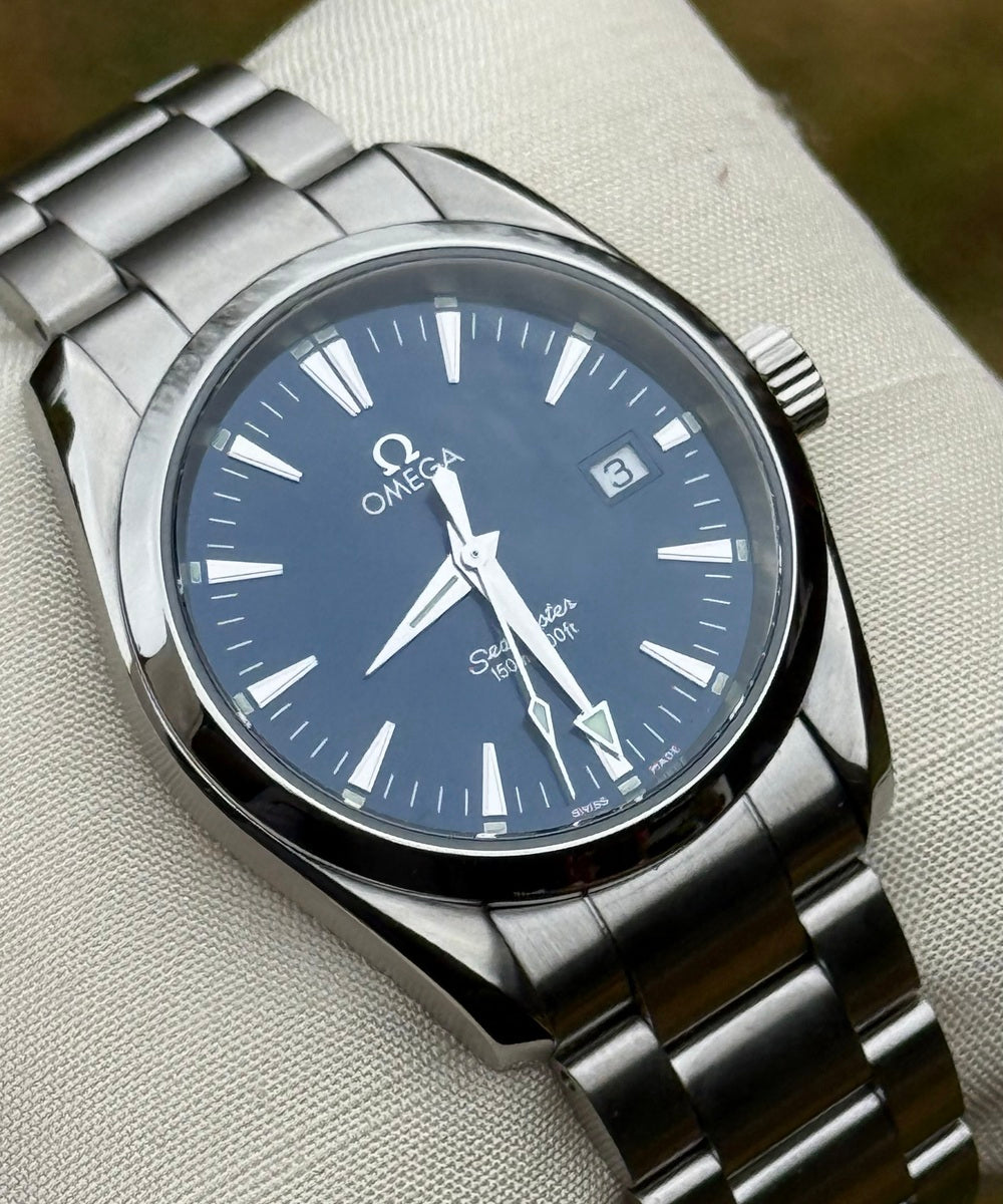 Omega Seamaster Aqua Terra 2518.80 (Seamaster Aqua Terra Blue) - Classic 36mm - blue dial