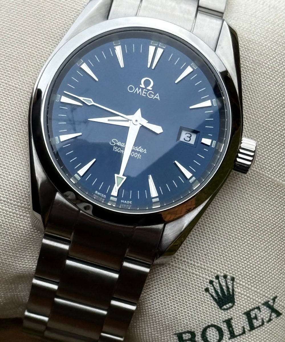 Omega Seamaster Aqua Terra 2518.80 (Seamaster Aqua Terra Blue) - Classic 36mm - blue dial