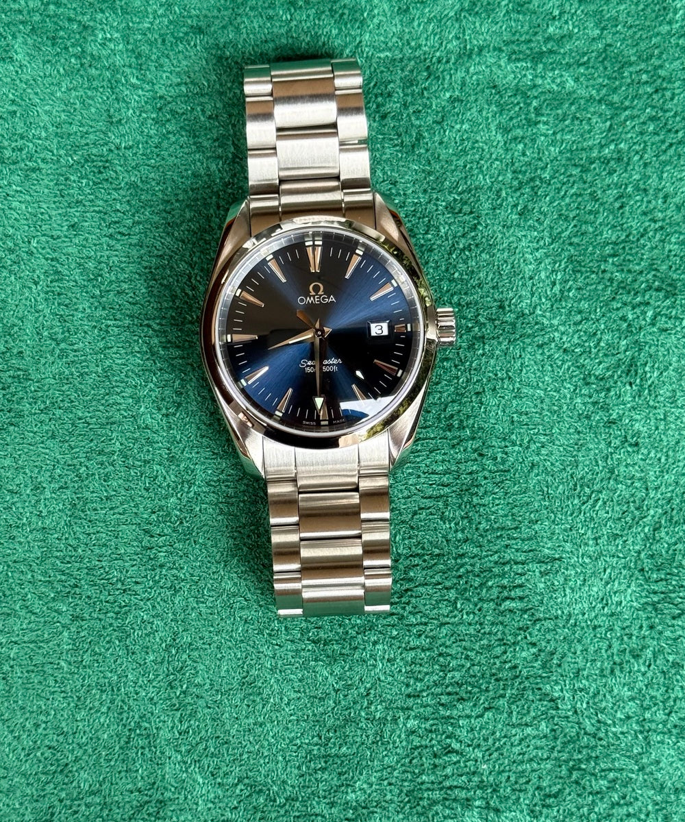 Omega Seamaster Aqua Terra 2518.80 (Seamaster Aqua Terra Blue) - Classic 36mm - blue dial