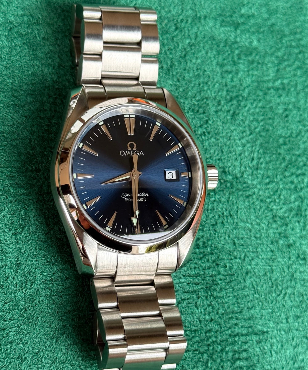 Omega Seamaster Aqua Terra 2518.80 (Seamaster Aqua Terra Blue) - Classic 36mm - blue dial