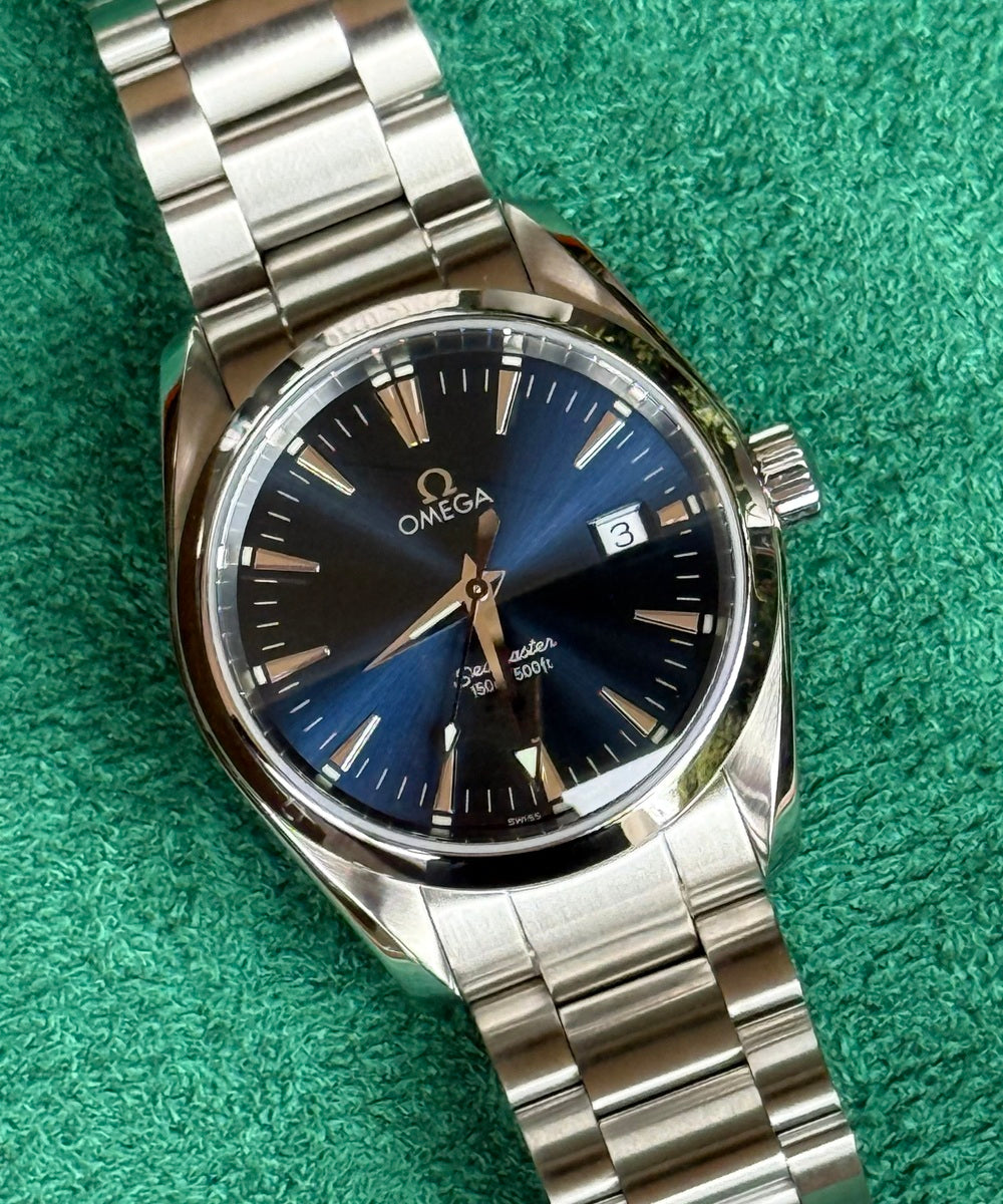Omega Seamaster Aqua Terra 2518.80 (Seamaster Aqua Terra Blue) - Classic 36mm - blue dial
