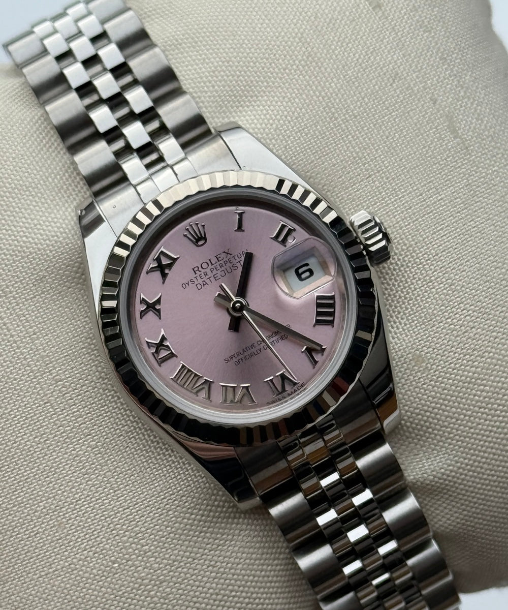 Rolex Lady-Datejust 179174 (Jubilee) - Pink dial Top condition 26mm - Superjubilee