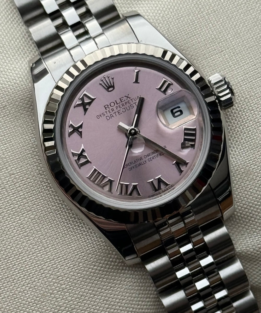 Rolex Lady-Datejust 179174 (Jubilee) - Pink dial Top condition 26mm - Superjubilee