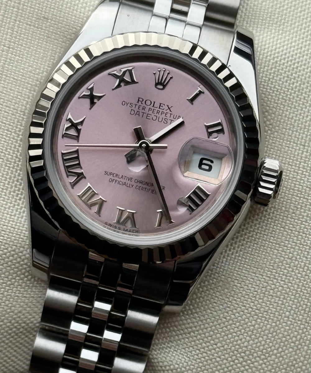 Rolex Lady-Datejust 179174 (Jubilee) - Pink dial Top condition 26mm - Superjubilee