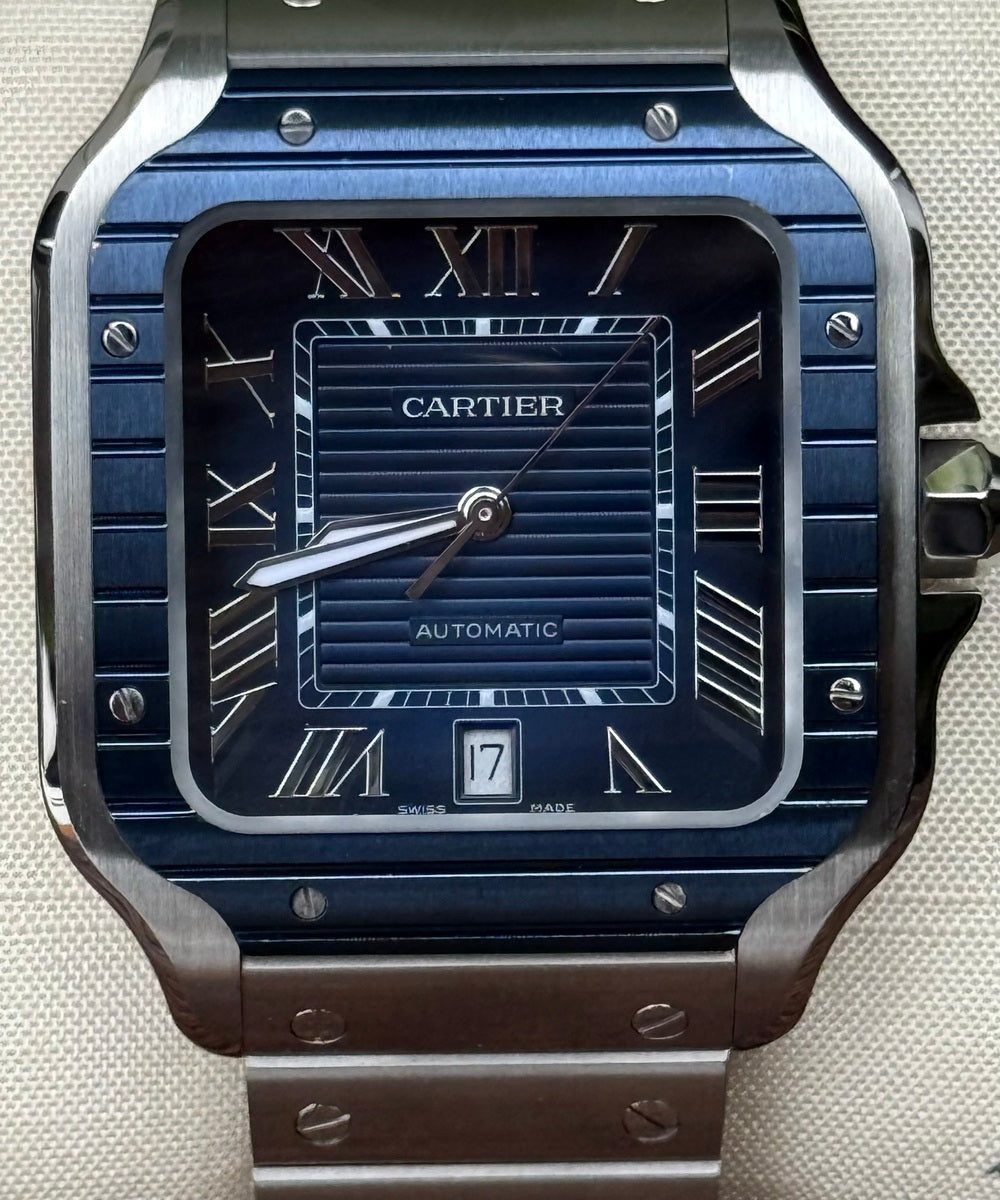 Cartier Santos WSSA0048 - De Cartier Blue Dial 2022 Release Top condition like new - 99% unworn