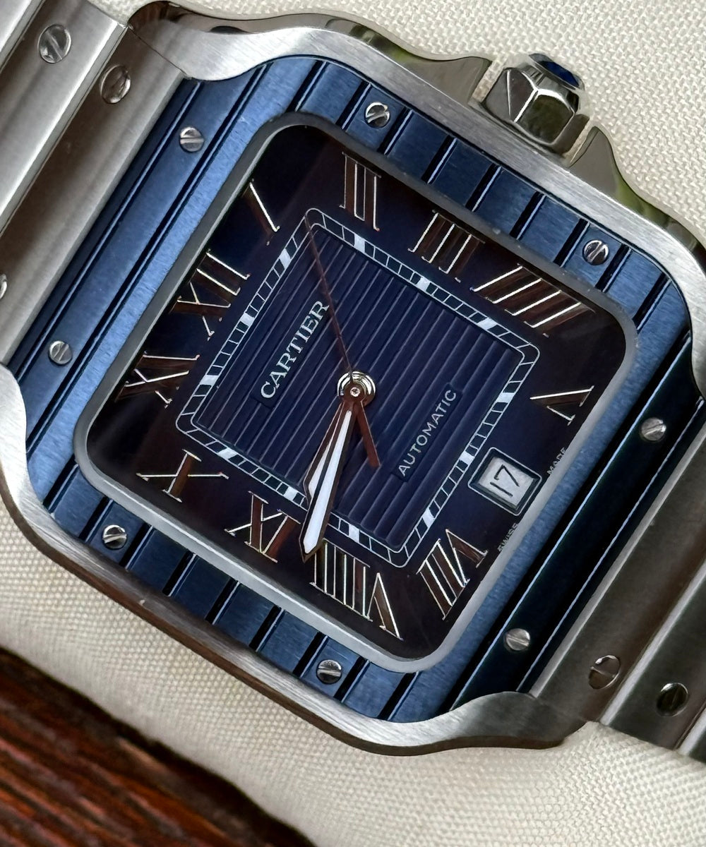 Cartier Santos WSSA0048 - De Cartier Blue Dial 2022 Release Top condition like new - 99% unworn