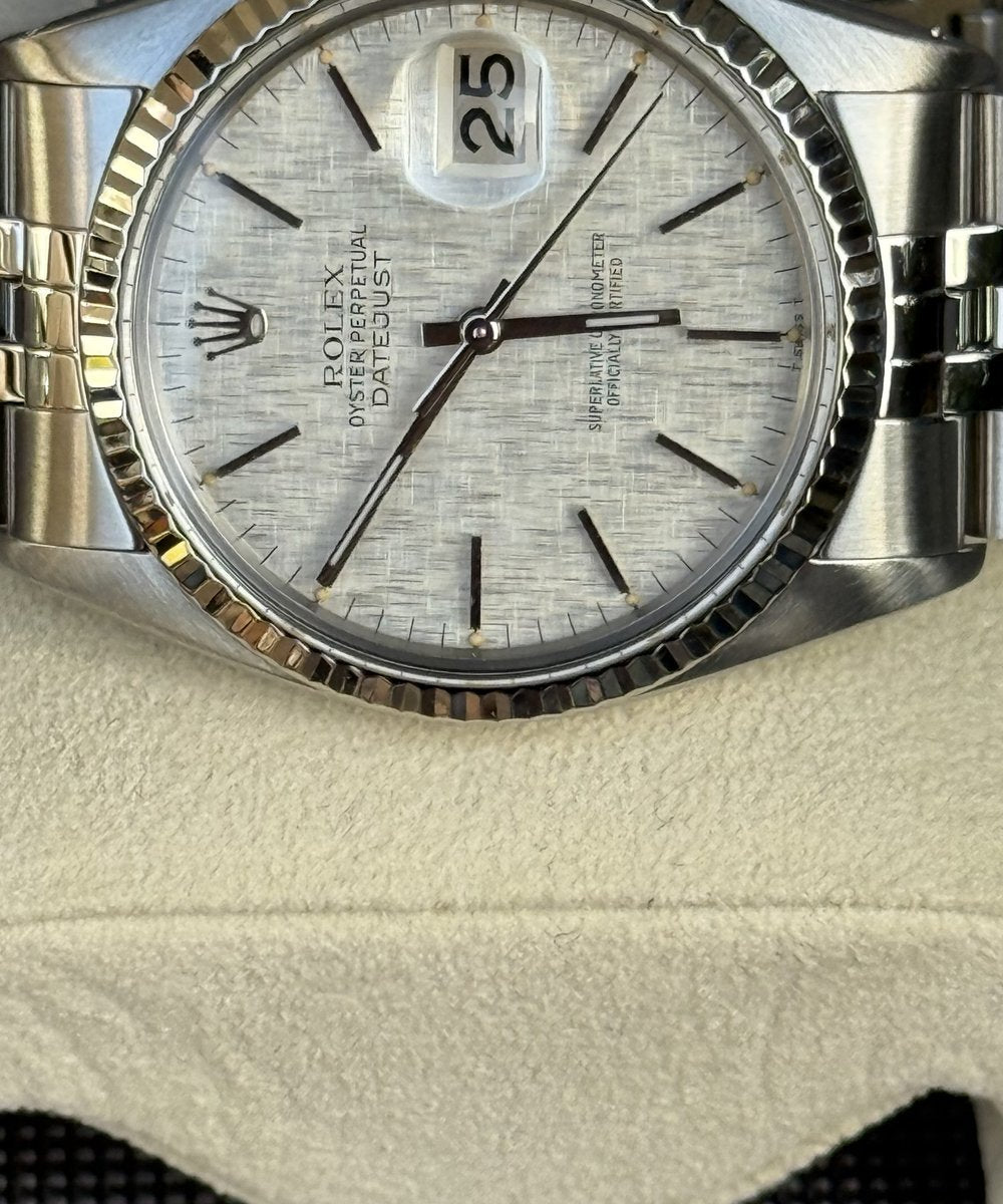 Rolex Datejust 36 16014 - Linen Dial Top Condition + Rolex Service / NFT Card 10/27