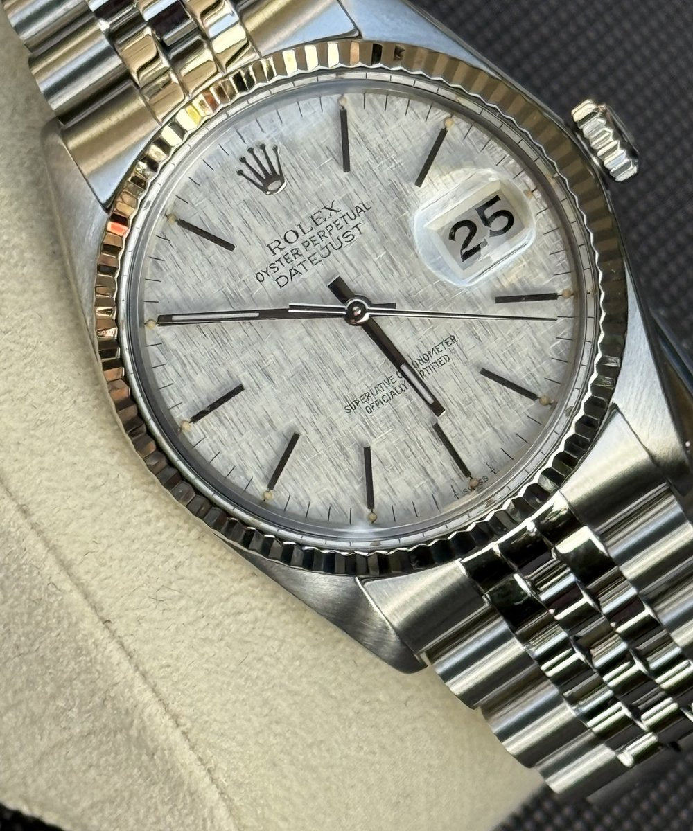 Rolex Datejust 36 16014 - Linen Dial Top Condition + Rolex Service / NFT Card 10/27