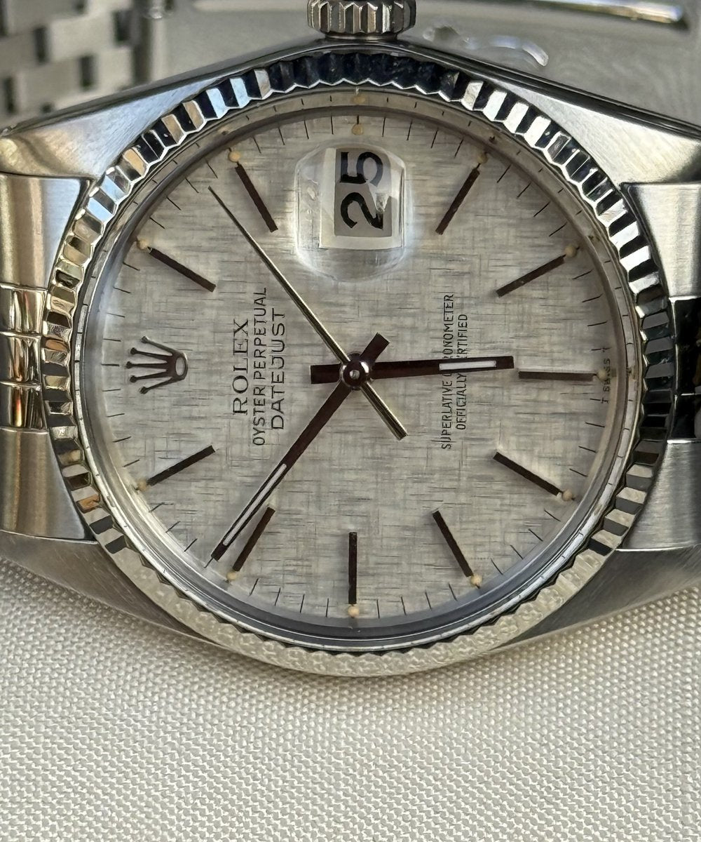 Rolex Datejust 36 16014 - Linen Dial Top Condition + Rolex Service / NFT Card 10/27