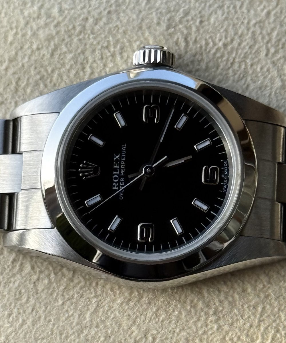 Rolex Oyster Perpetual 76080 (Arabic Dial) - Lady Fullset Top Condition like new