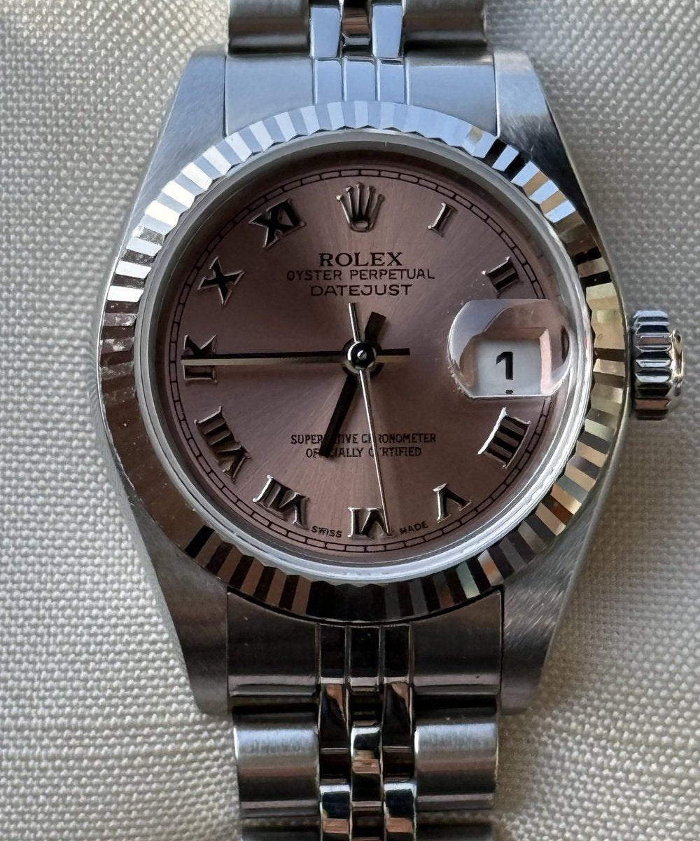 Rolex Lady-Datejust 79174 - Top condition box and papers rose dial