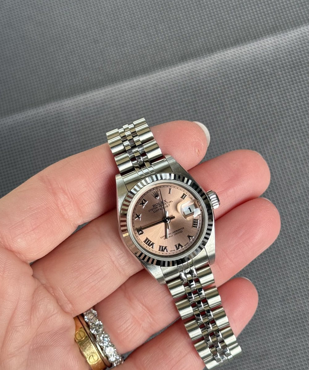 Rolex Lady-Datejust 79174 - Top condition box and papers rose dial