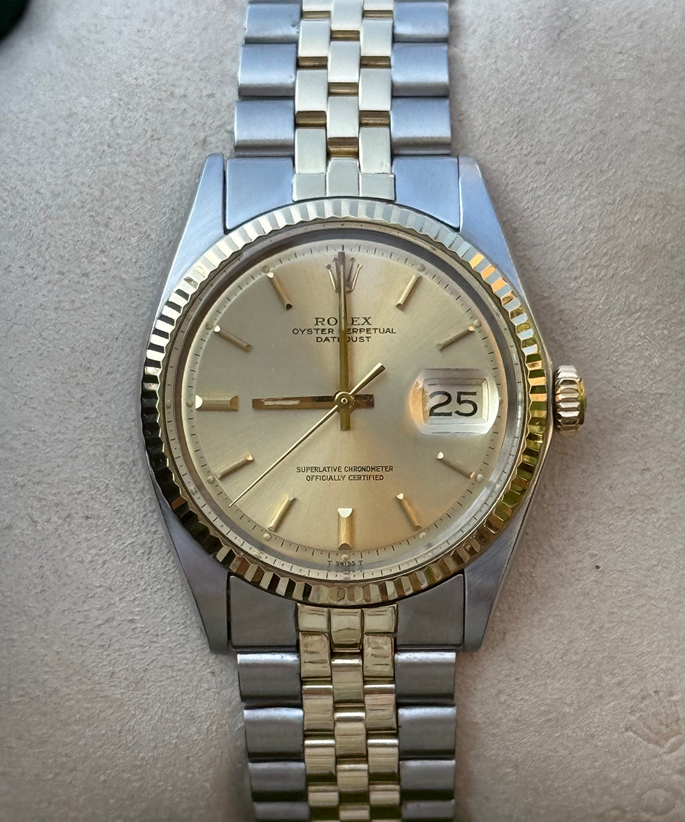 Rolex - Datejust 36 - 1601 (Bicolor) - 36 mm - steel/gold top condition no stretched