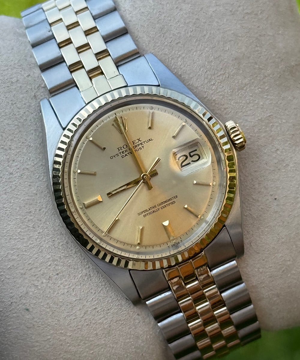 Rolex - Datejust 36 - 1601 (Bicolor) - 36 mm - steel/gold top condition no stretched