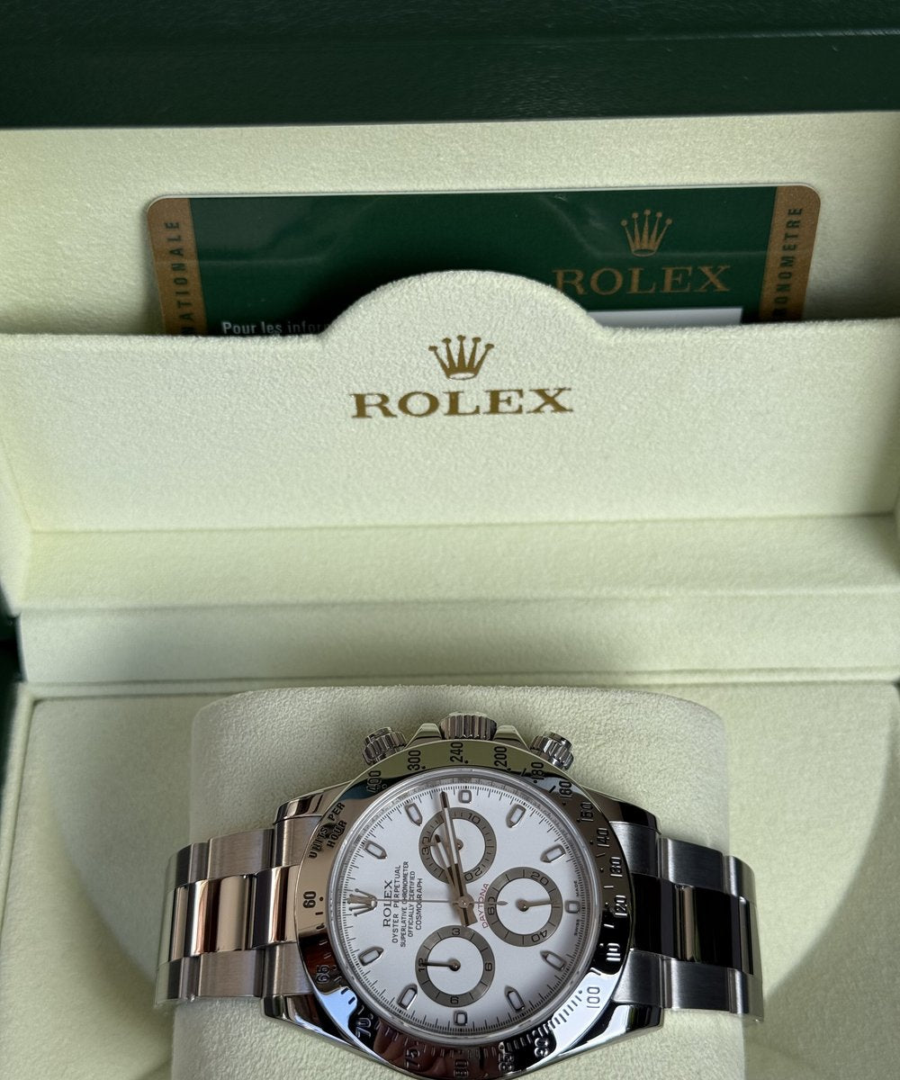 Rolex Daytona 116520 (Daytona (1988-2015)) - Excellent condition like new! Fullset - big clasp