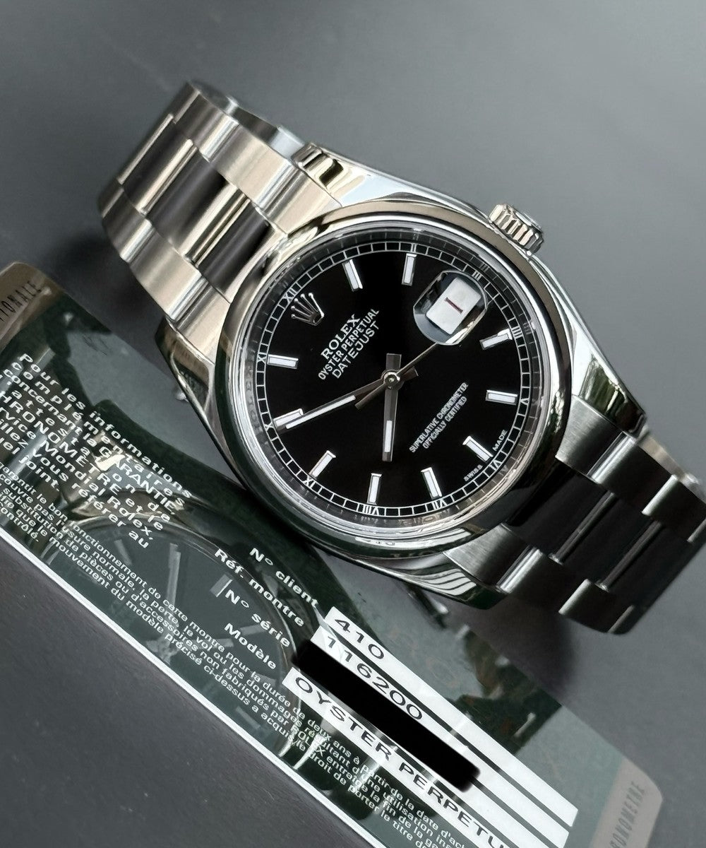 Rolex Datejust - 116200 - 36 mm - Schwarz