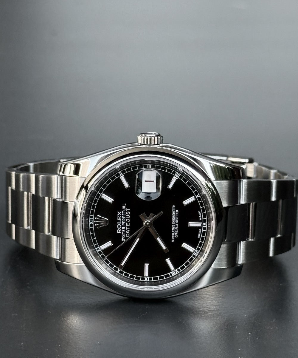Rolex Datejust - 116200 - 36 mm - Schwarz