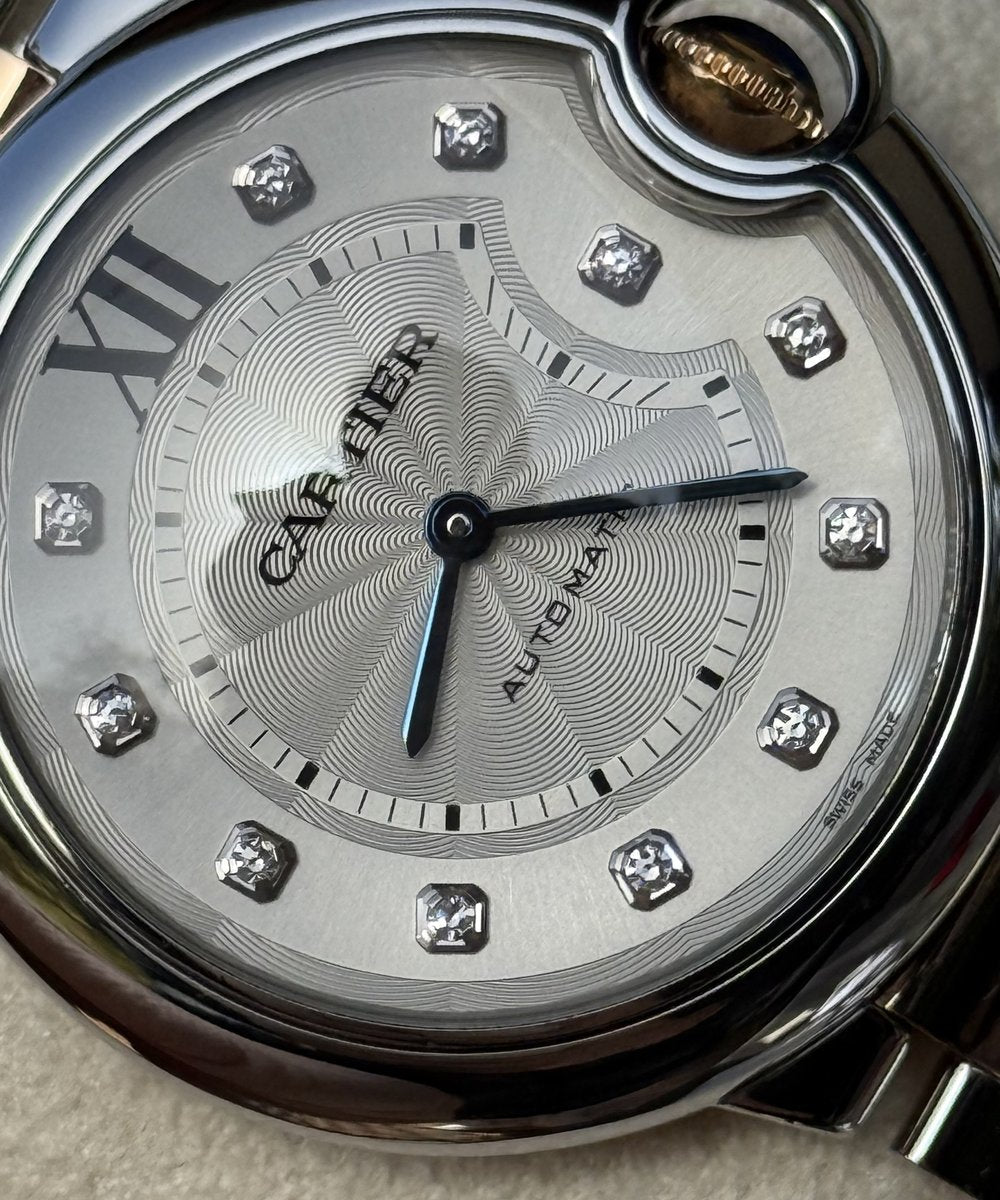 Cartier Ballon Bleu 36mm WE902031 - Rosegold/steel diamond dial - top condition