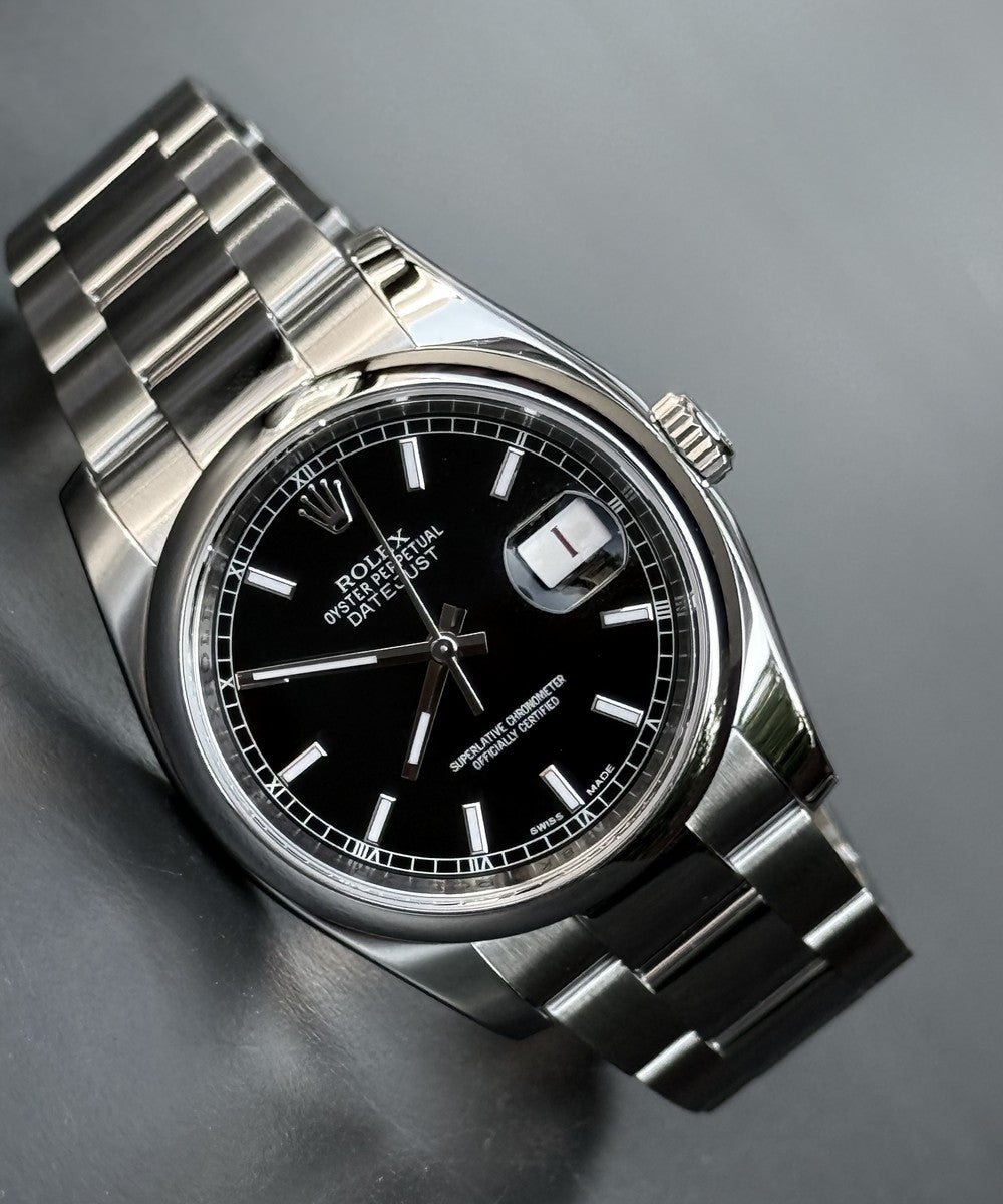 Rolex Datejust - 116200 - 36 mm - Schwarz