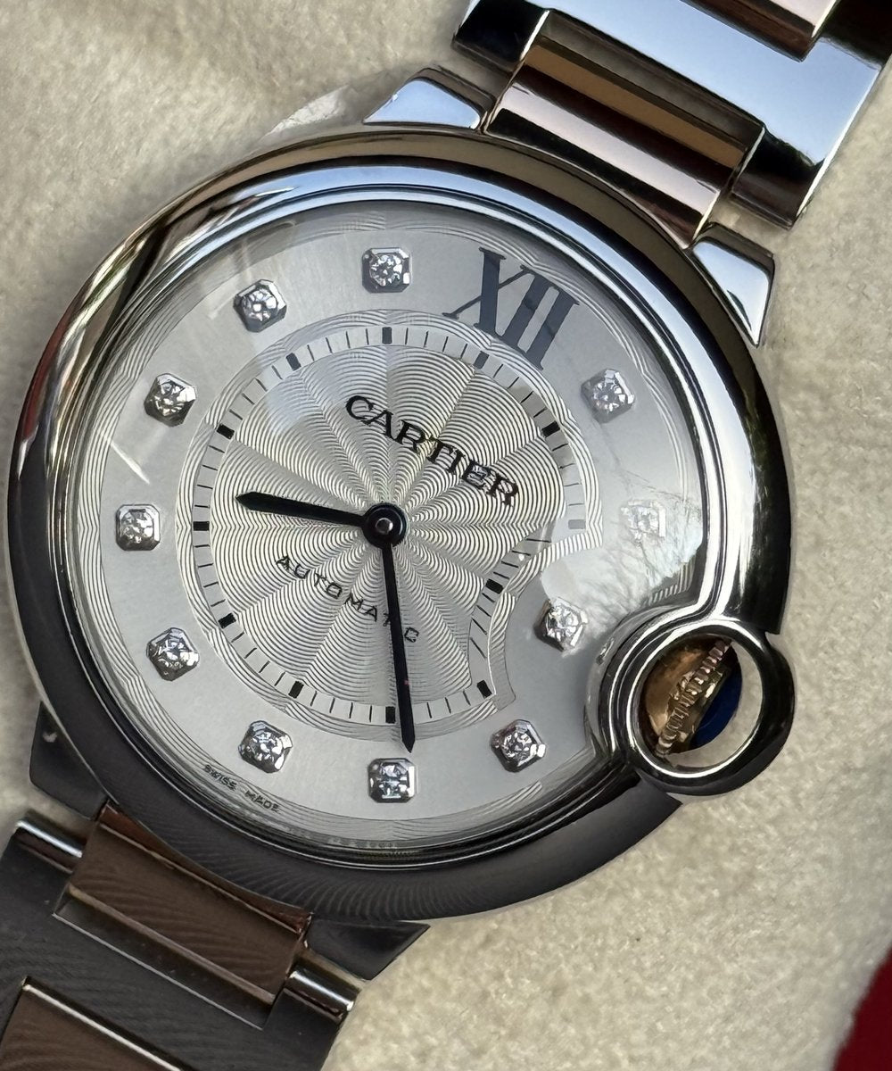 Cartier Ballon Bleu 36mm WE902031 - Rosegold/steel diamond dial - top condition