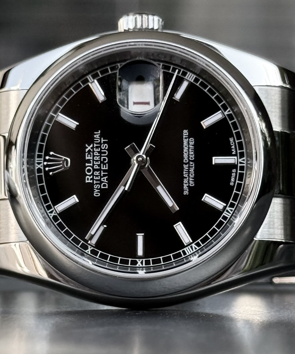 Rolex Datejust - 116200 - 36 mm - Schwarz