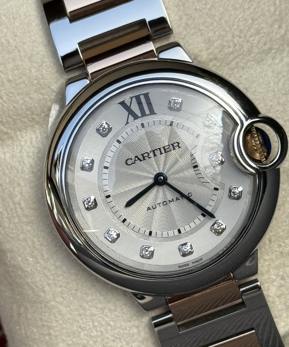 Cartier Ballon Bleu 36mm WE902031 - Rosegold/steel diamond dial - top condition
