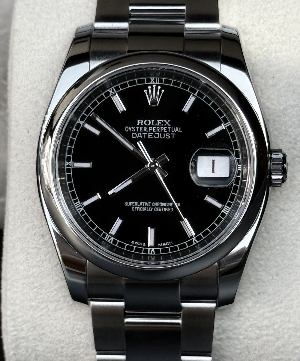 Rolex Datejust - 116200 - 36 mm - Schwarz