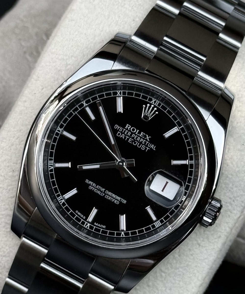 Rolex Datejust - 116200 - 36 mm - Schwarz