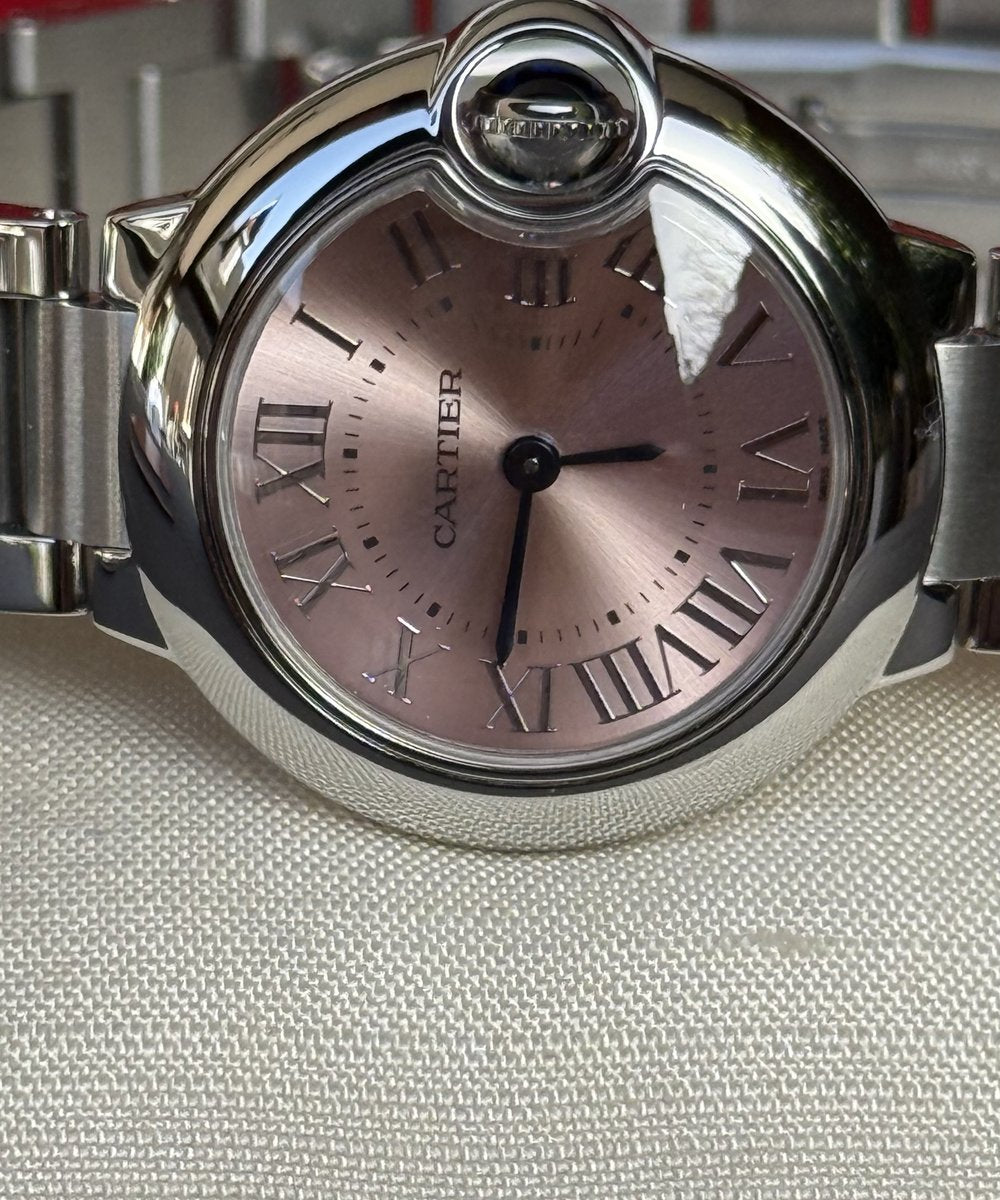 Cartier Ballon Bleu 28mm 3009 - Pink dial - Fullset / Top condition