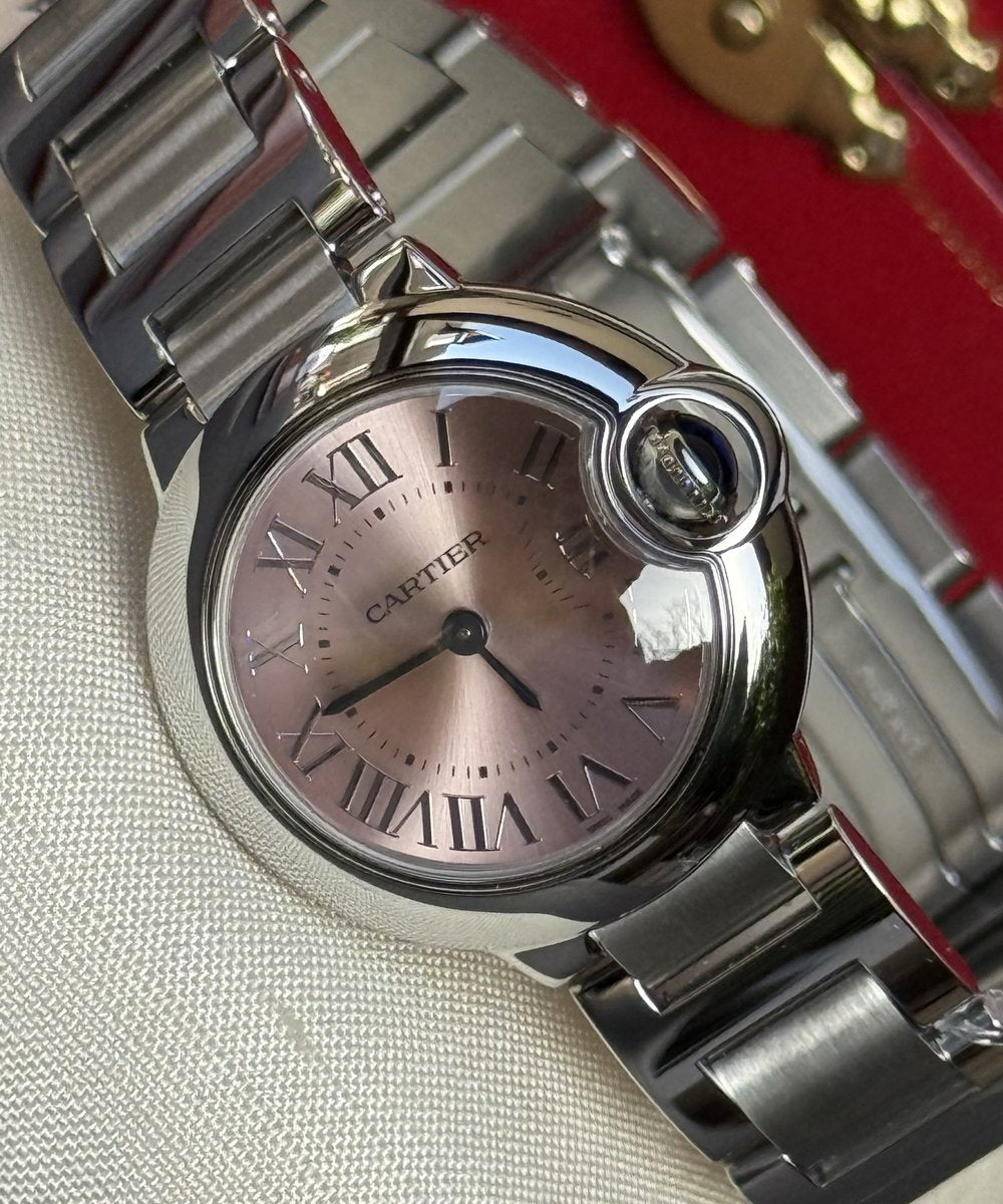 Cartier Ballon Bleu 28mm 3009 - Pink dial - Fullset / Top condition