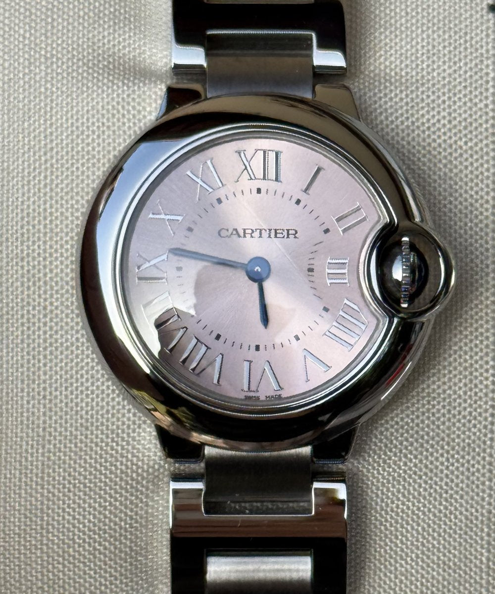 Cartier Ballon Bleu 28mm 3009 - Pink dial - Fullset / Top condition