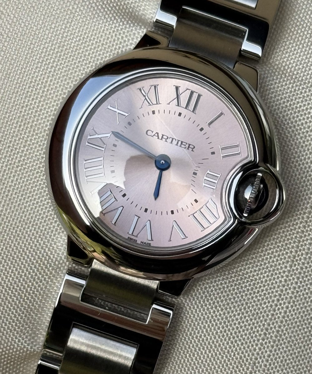 Cartier Ballon Bleu 28mm 3009 - Pink dial - Fullset / Top condition