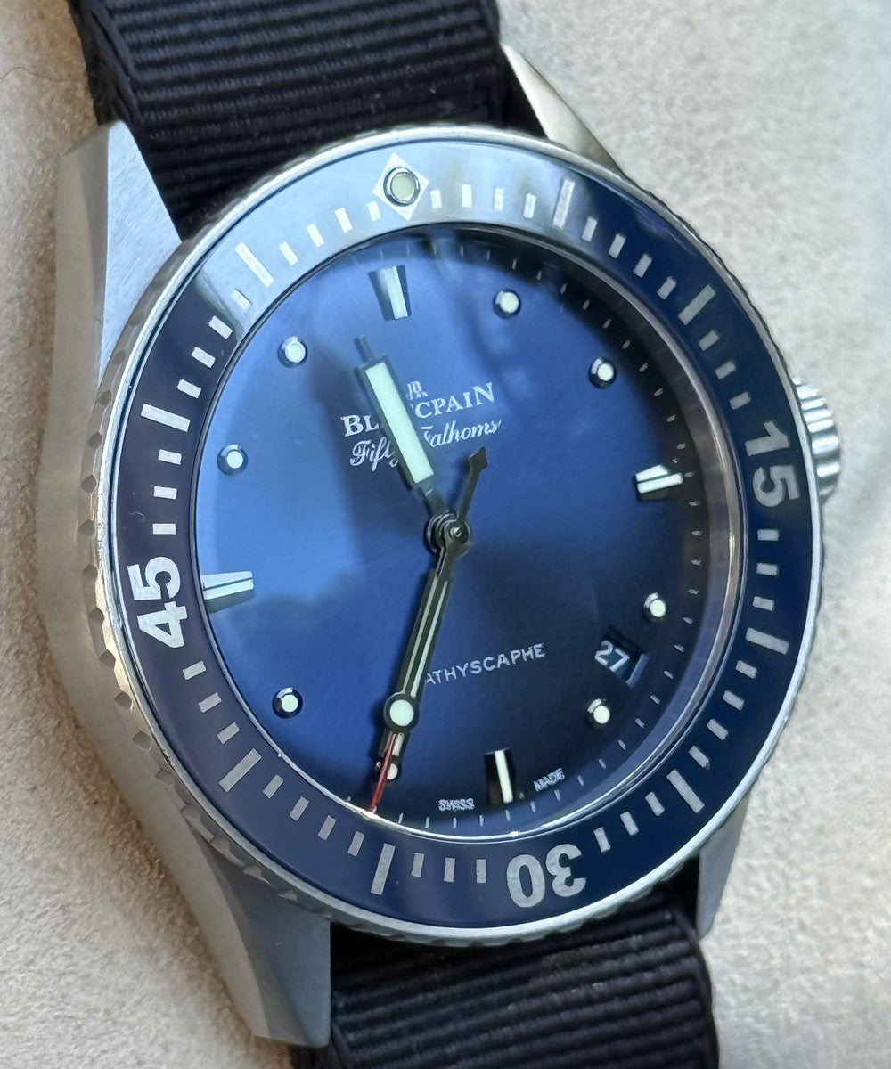 Blancpain Fifty Fathoms Bathyscaphe - 5100-1140 - 38 mm - Blau