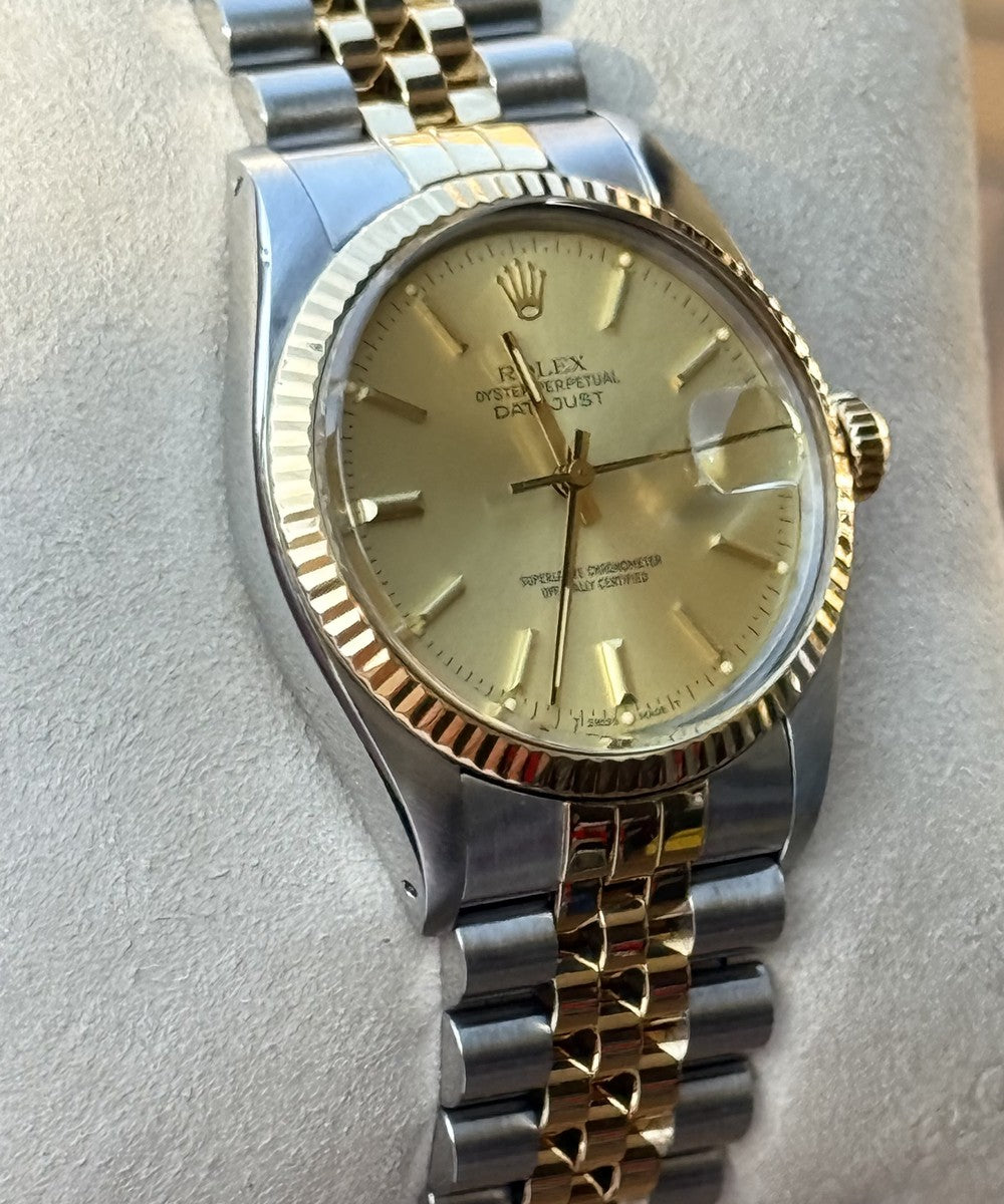 Rolex Datejust - 16013 - 36 mm - Champagnerfarben