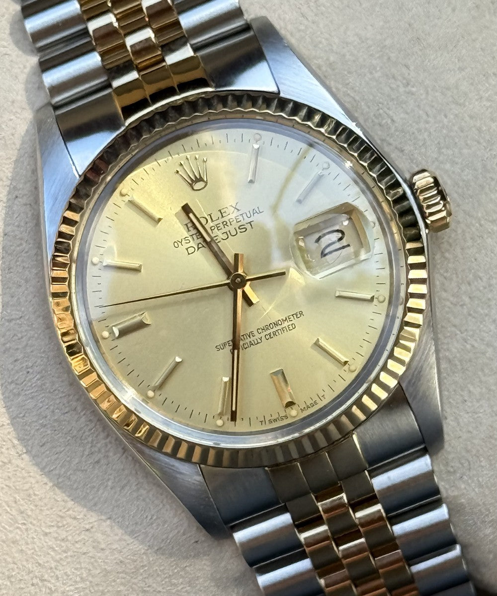 Rolex Datejust - 16013 - 36 mm - Champagnerfarben